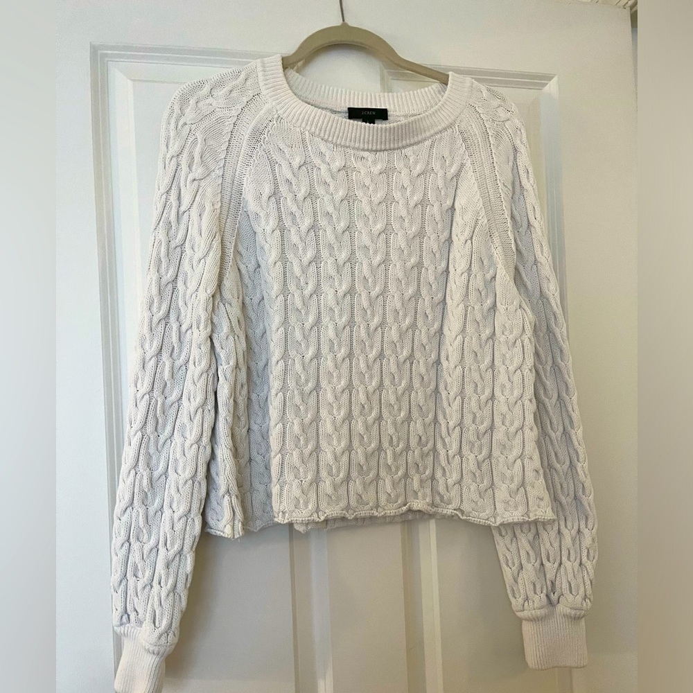J. Crew white sweater